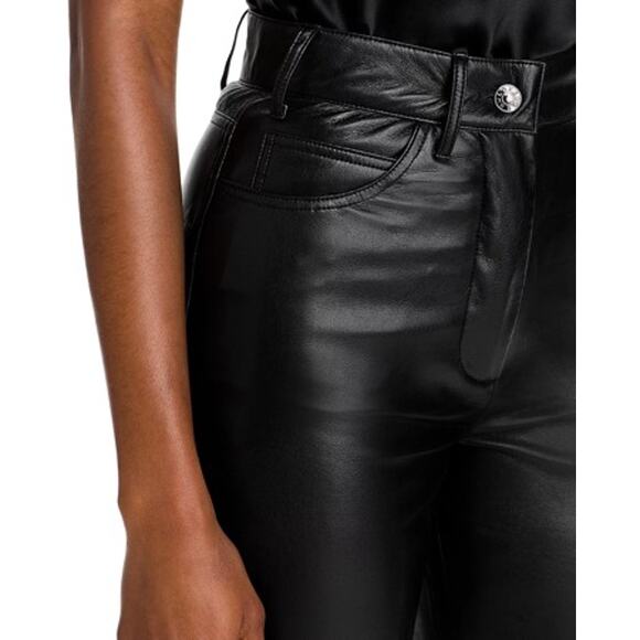 Generation Love Emmett Faux Leather Pants Black Approx Size 2-4 NWOT - Picture 9 of 9